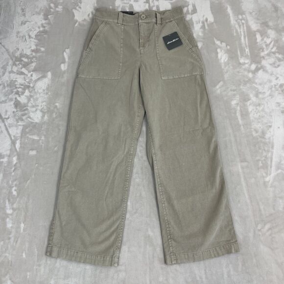 Eddie Bauer Pants - Eddie Bauer Pants Womens 0 Slightly Curvy Marina High Rise Crop Utility Wide Leg